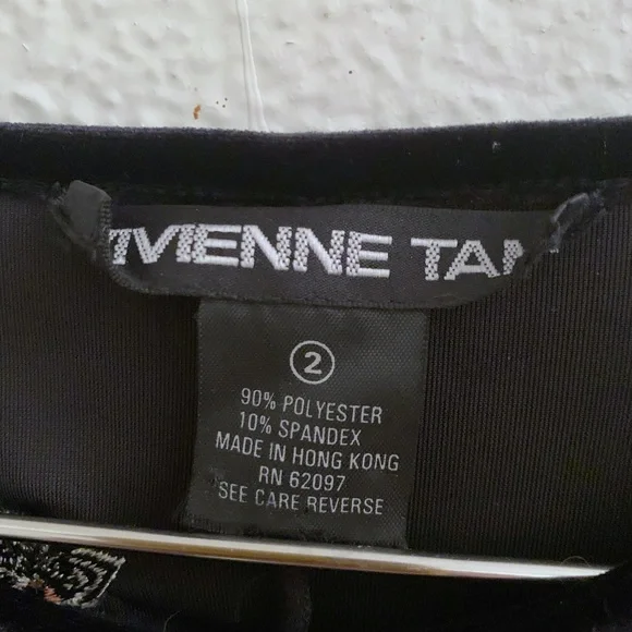 Vivienne Tam velvet embroidered mini dress🌷 - Picture 3 of 3